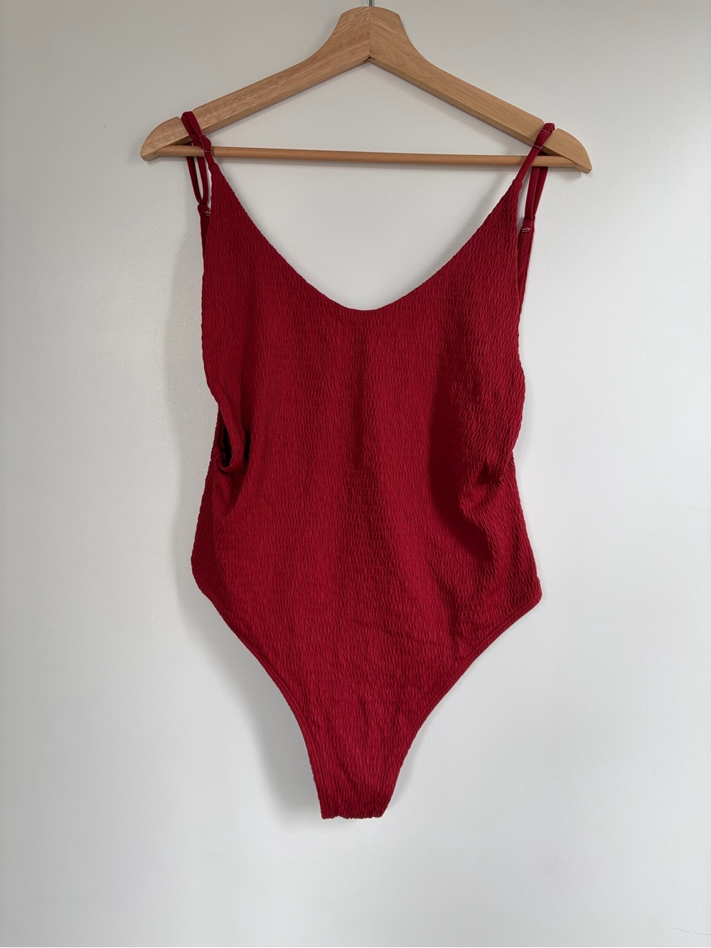 Aerie Red One-Piece Swimsuit Size Medium
